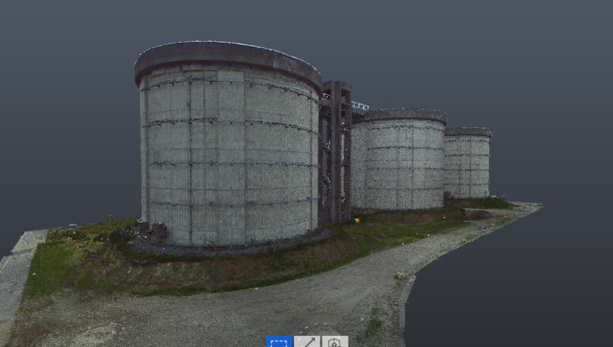 3D scan van de silo's