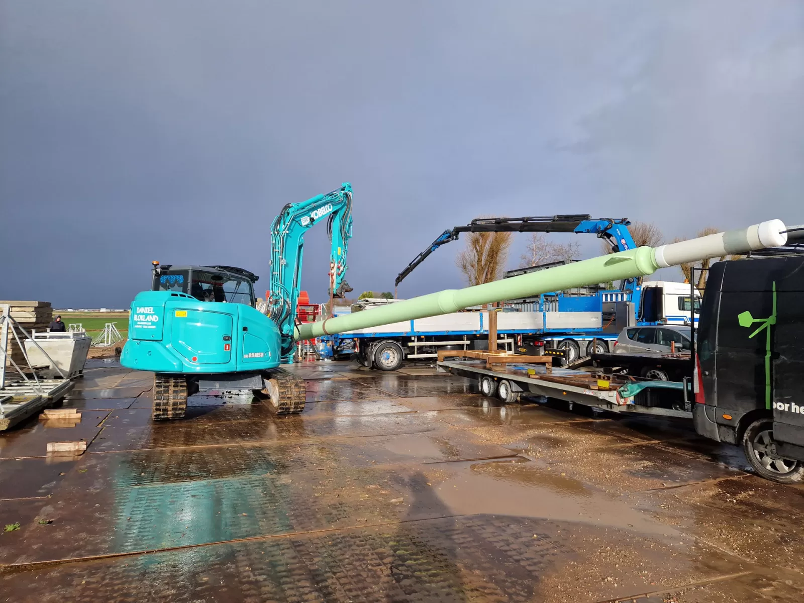 Installatie windmolens