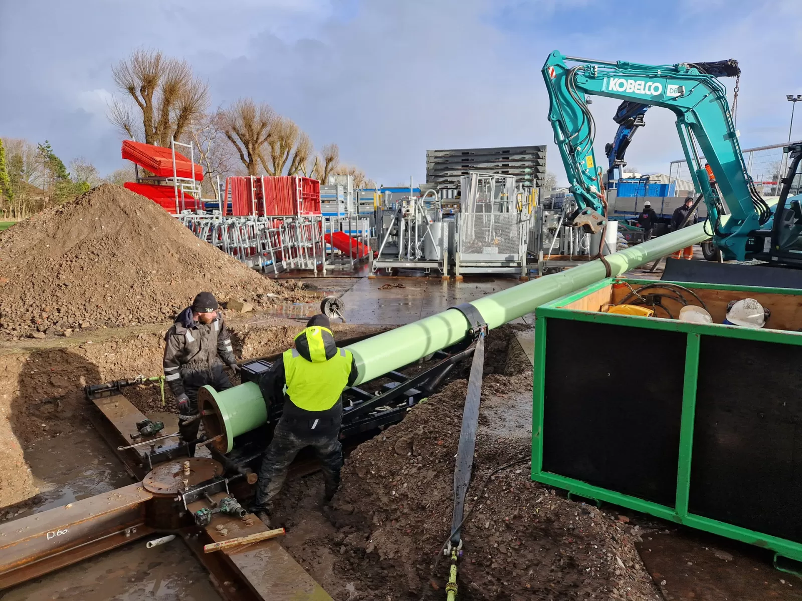 Installatie windmolens