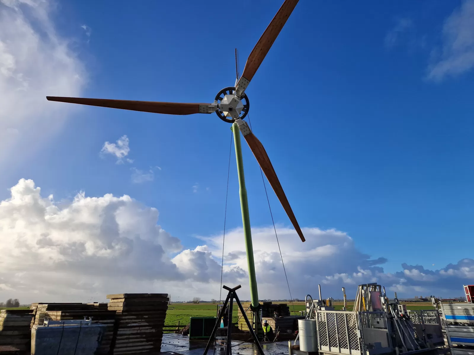 Installatie windmolens