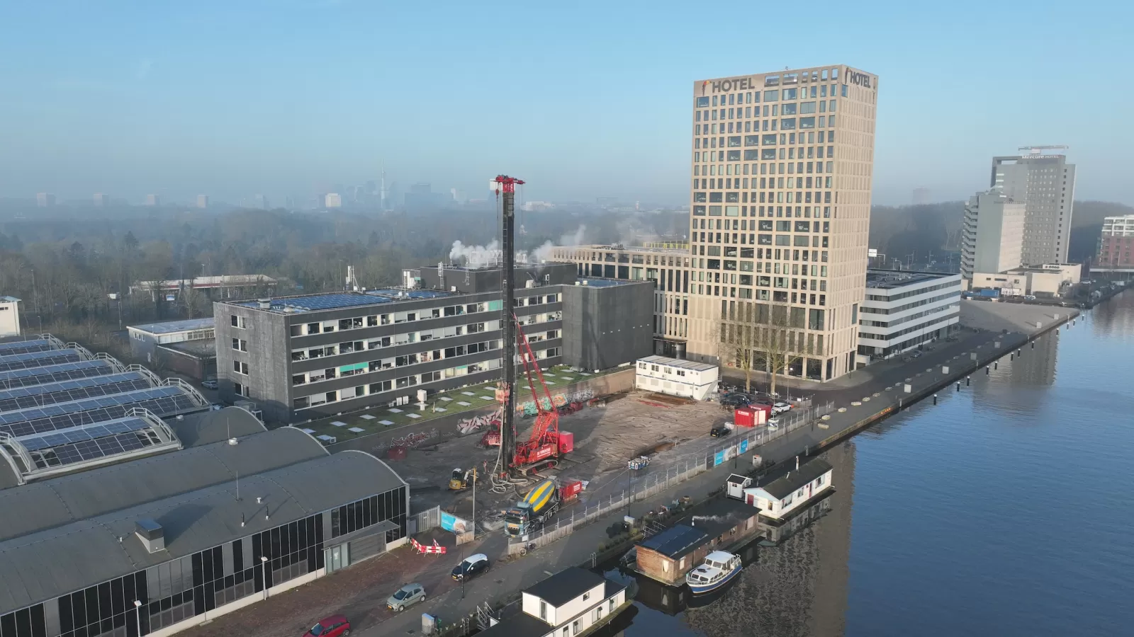 Koffiefabriek aanbouw
