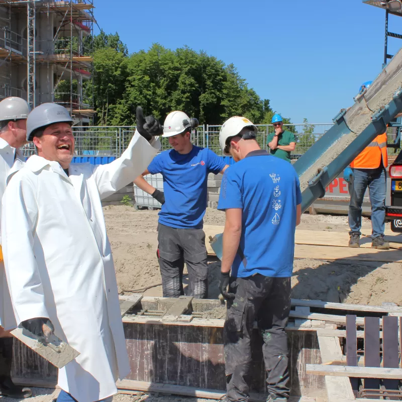 840 - kadewoningen start bouw